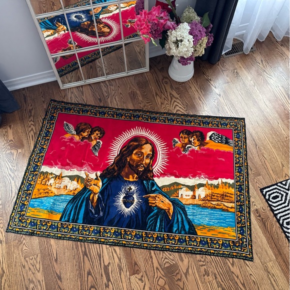 Jesus 1970 Wall Tapestry Large - Picture 9 of 10